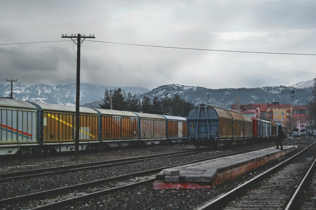 Cargo train on the North-South route